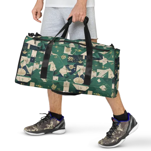 Cartographer’s Reverie on a Duffle Bag