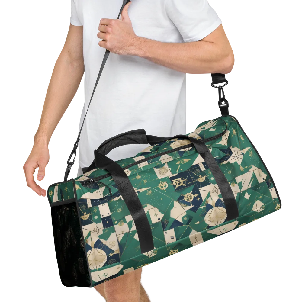 Cartographer’s Reverie on Duffle Bag — Right Front