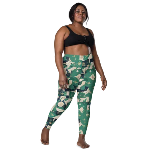 Cartographer’s Reverie on a Leggings with Pockets