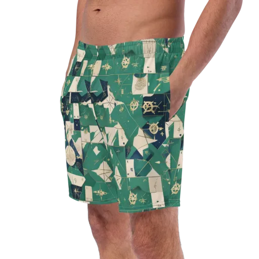 Cartographer’s Reverie on a Swim Trunks