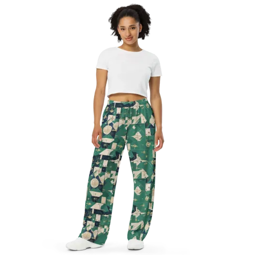 Cartographer’s Reverie on a Wide-Leg Pants