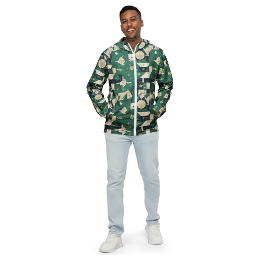 Cartographer’s Reverie on a Men's Windbreaker