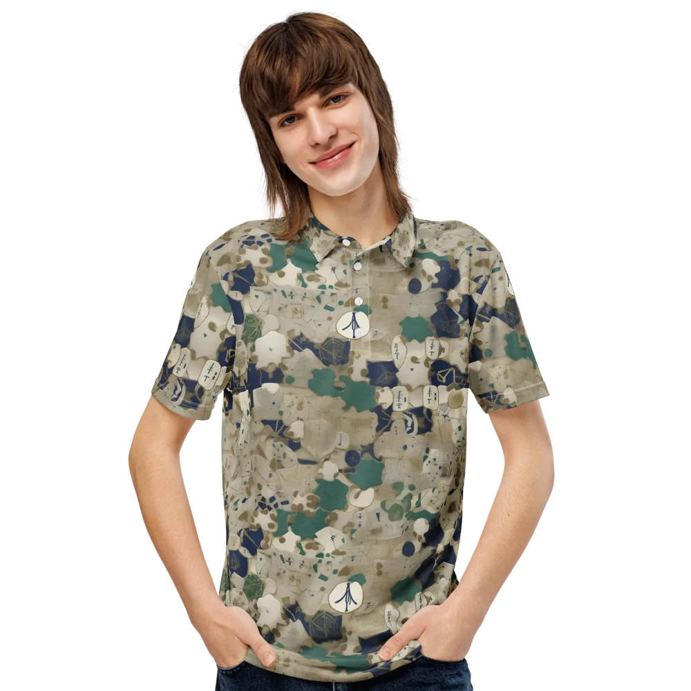 Cartographer’s Relic on Men's Slim Fit Polo Shirt — Front