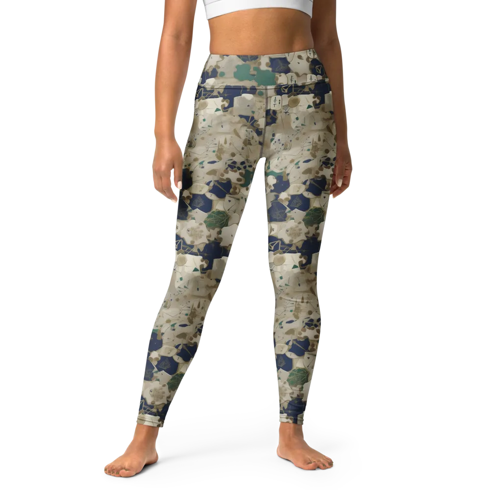 Cartographer’s Relic on Yoga Leggings — Front