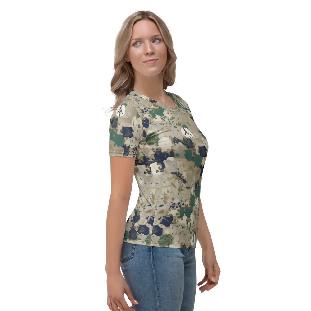Cartographer’s Relic on Women's Crew Neck T-Shirt — Right