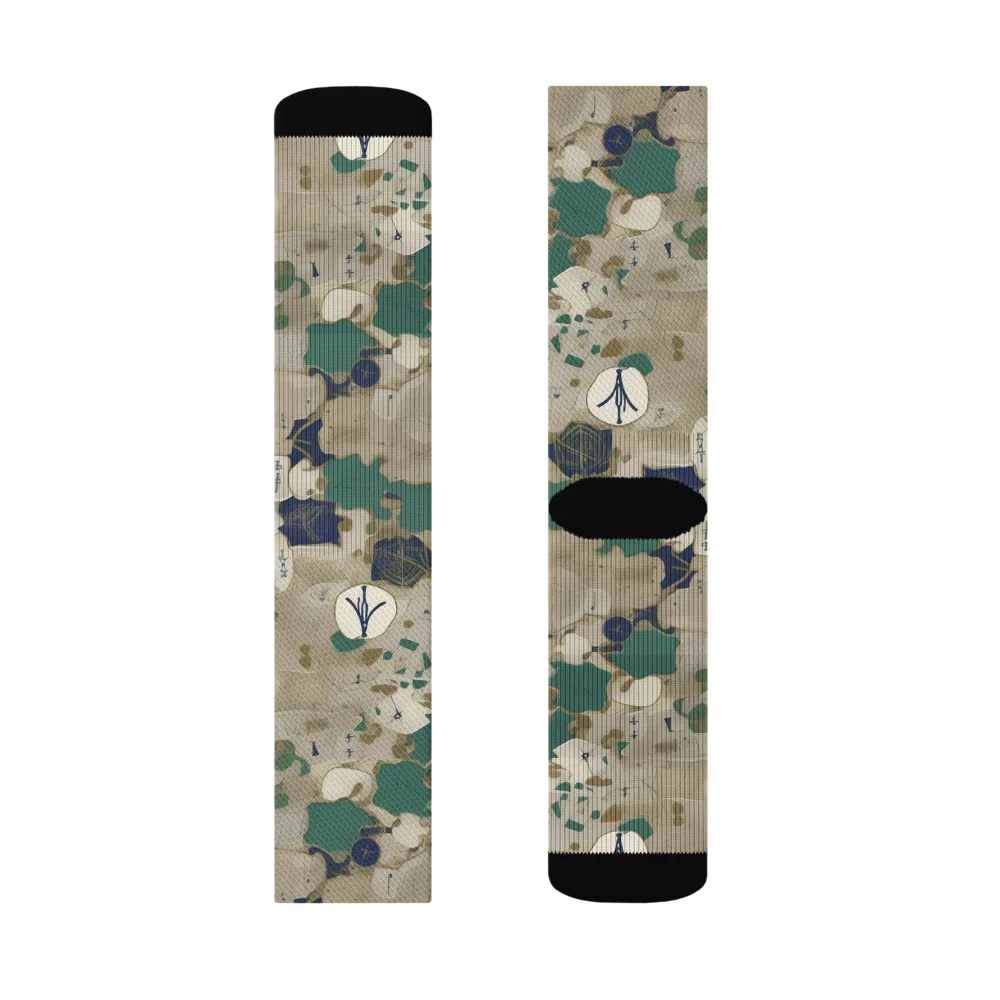 Cartographer’s Relic on Socks — Right Sock