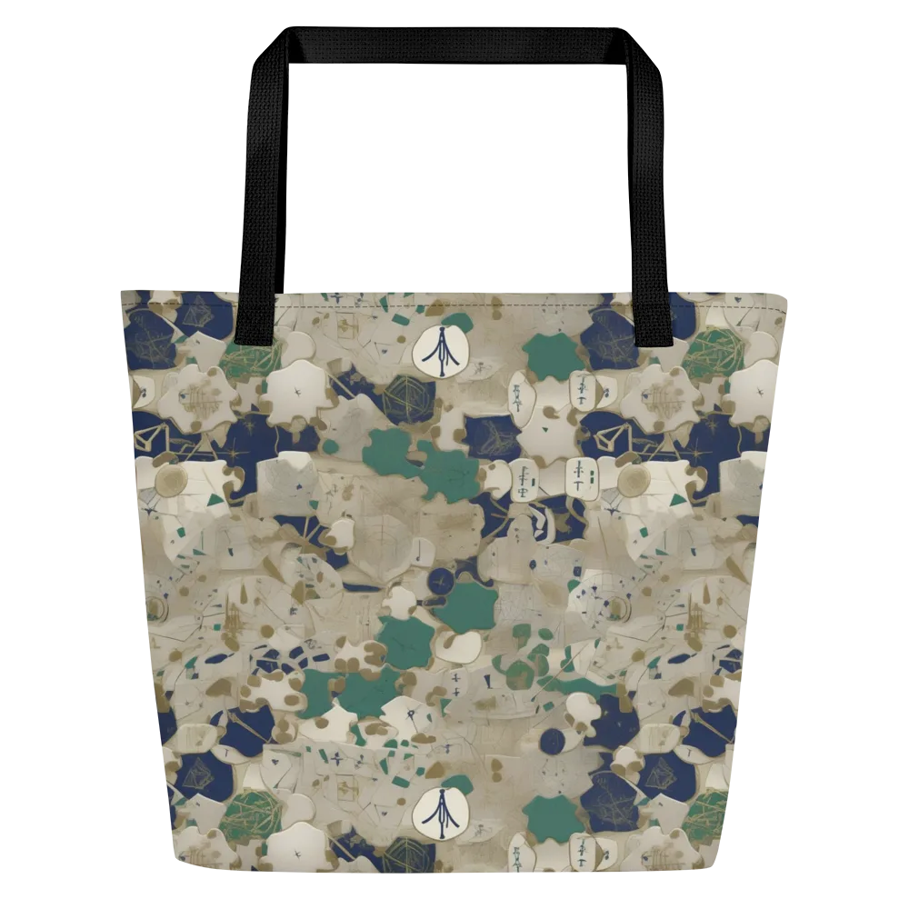 Cartographer’s Relic on Large Tote Bag W/ Pocket — Front