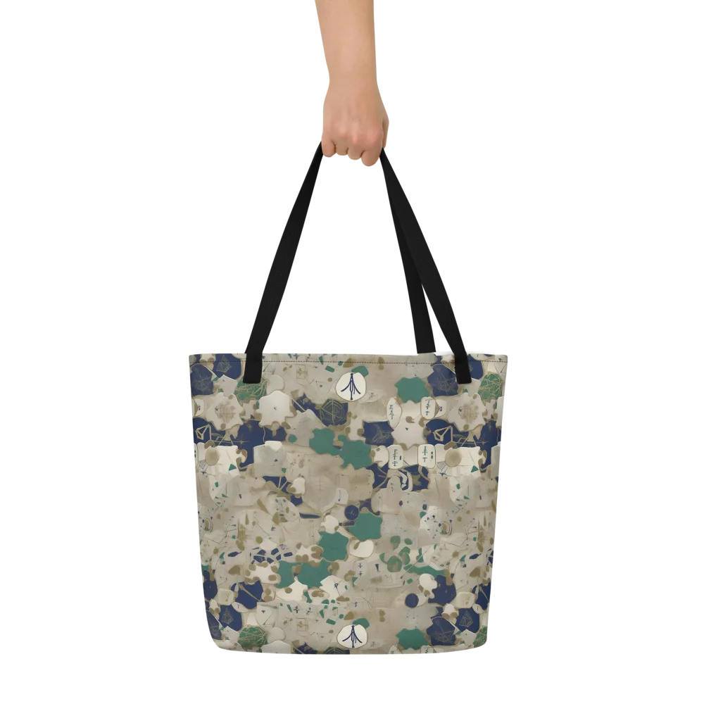 Cartographer’s Relic on Large Tote Bag W/ Pocket — Front