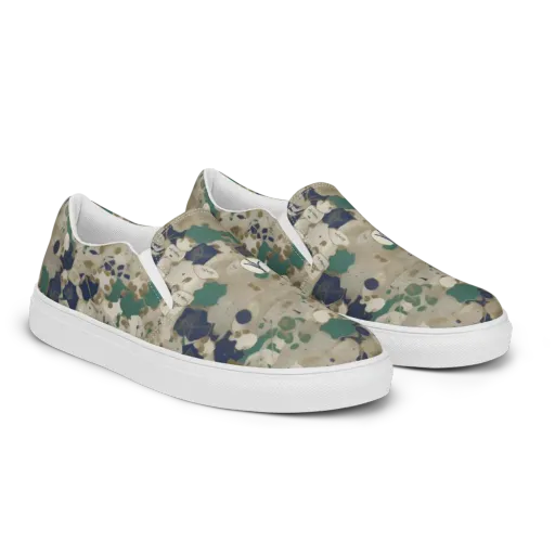 Cartographer’s Relic on a Women's Slip-On Canvas Shoes