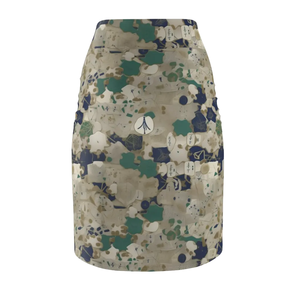 Cartographer’s Relic on Pencil Skirt — Back