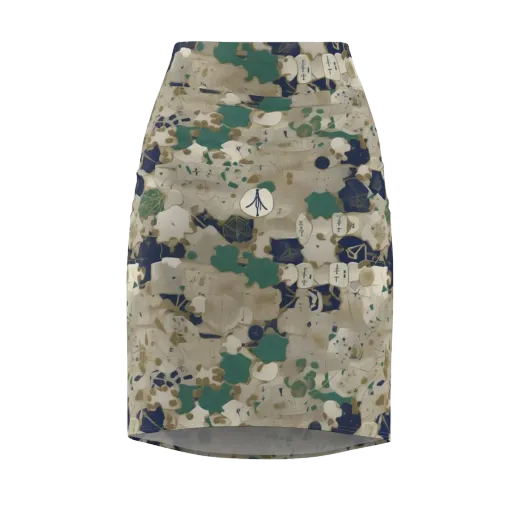 Cartographer’s Relic on a Pencil Skirt