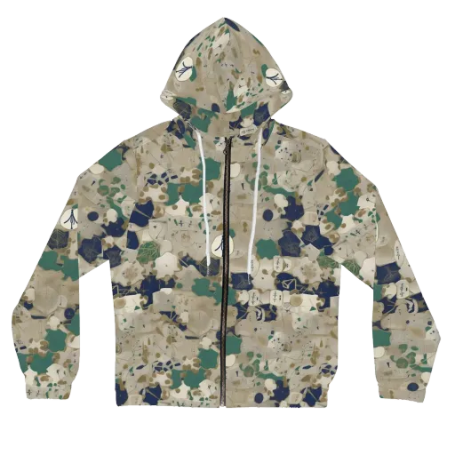 Cartographer’s Relic on a Women's Full-Zip Hoodie