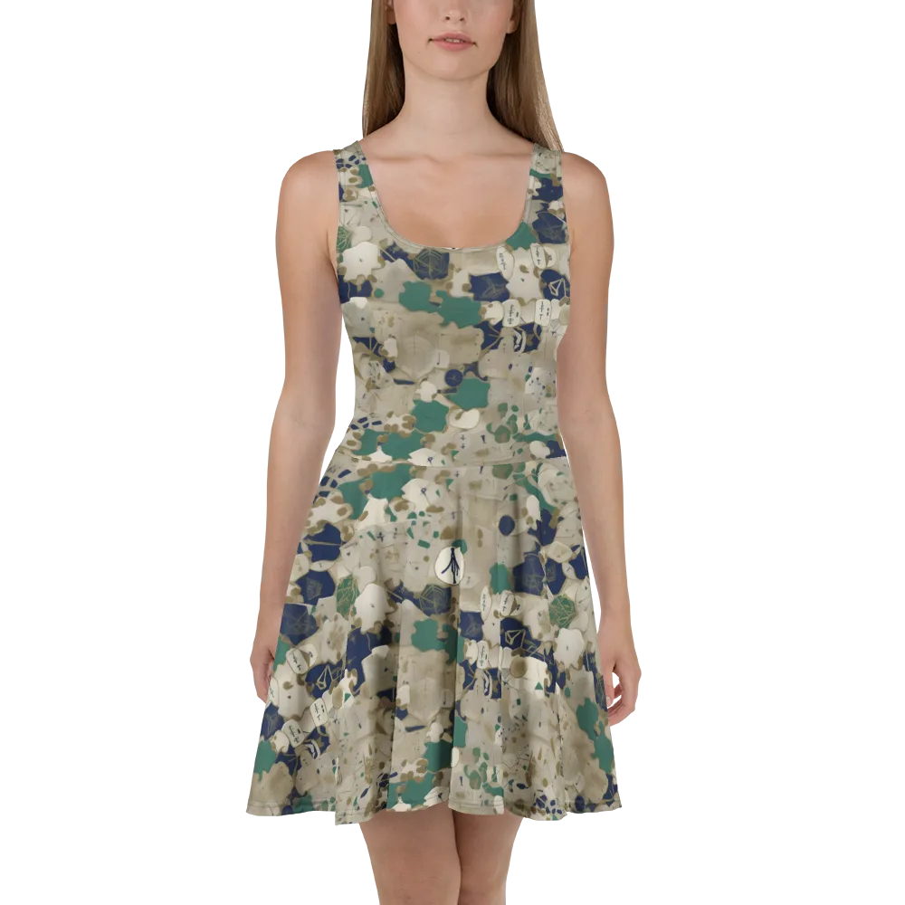 Cartographer’s Relic on Skater Dress — Front