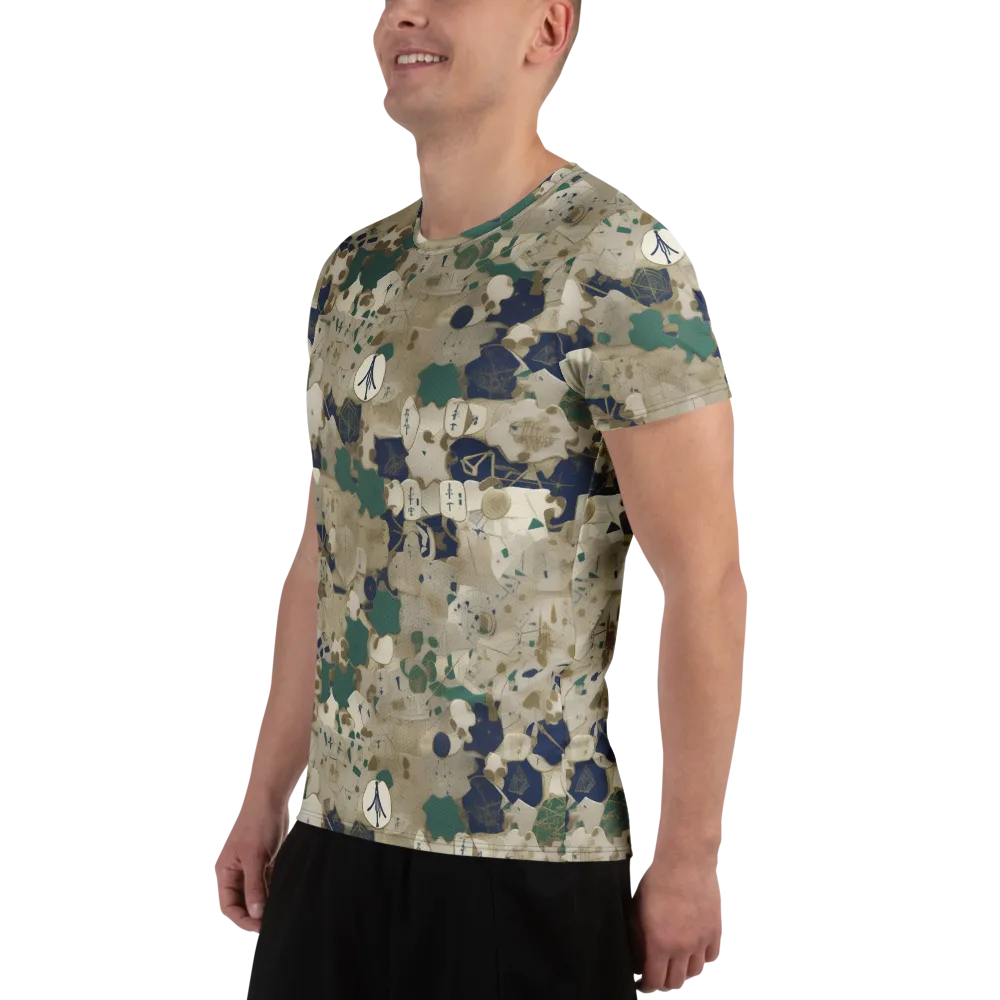 Cartographer’s Relic on Men's Athletic T-Shirt — Left