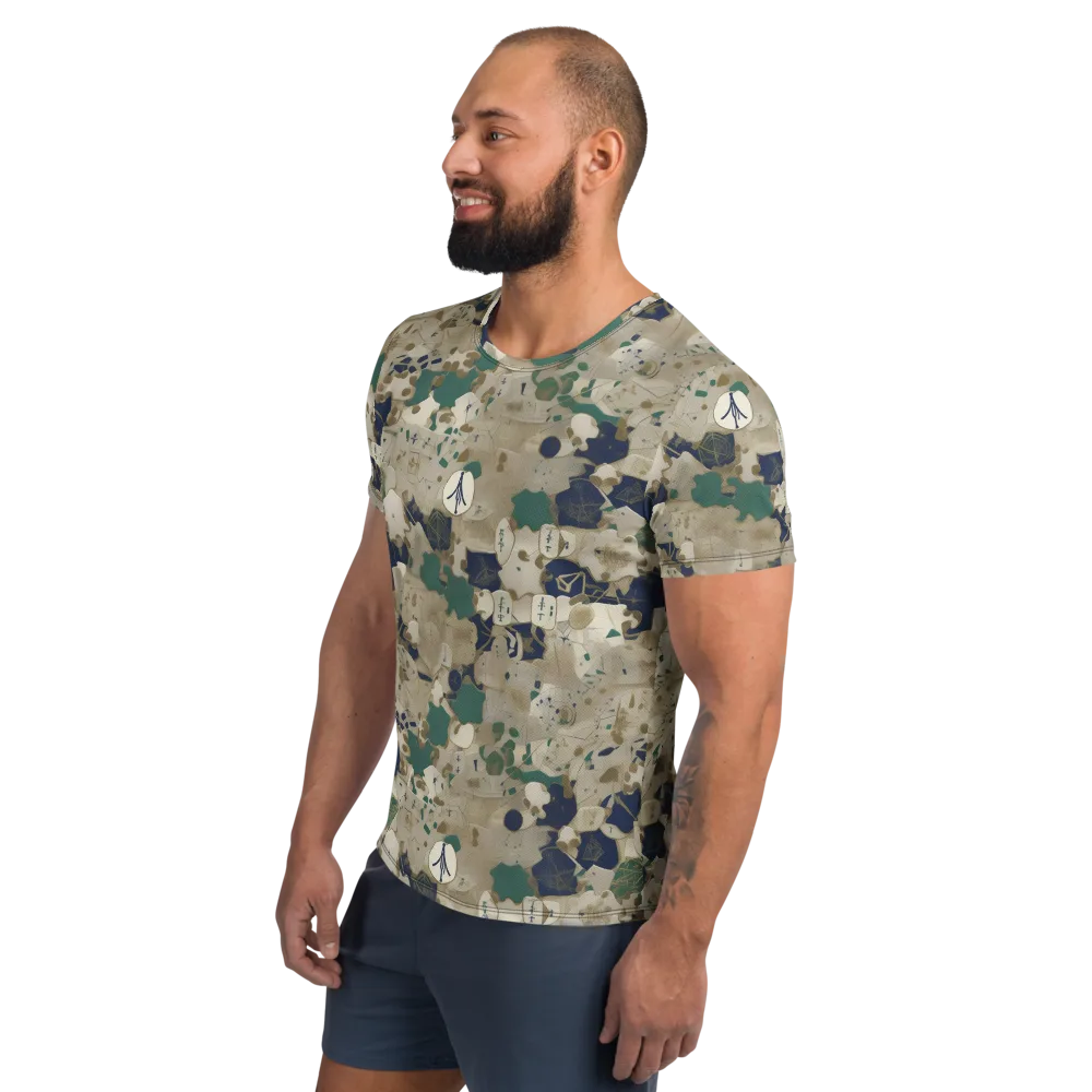 Cartographer’s Relic on Men's Athletic T-Shirt — Left