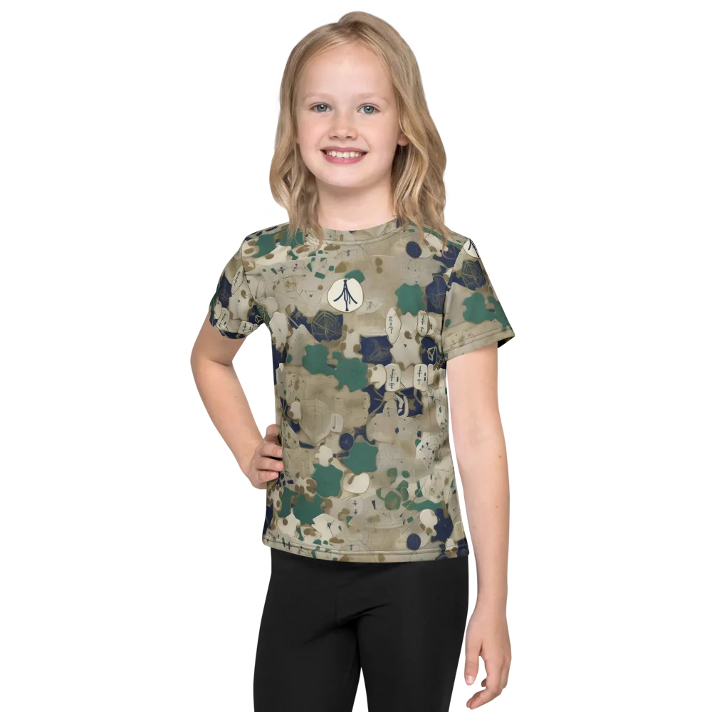 Cartographer’s Relic on Kids Crew Neck T-Shirt — Front