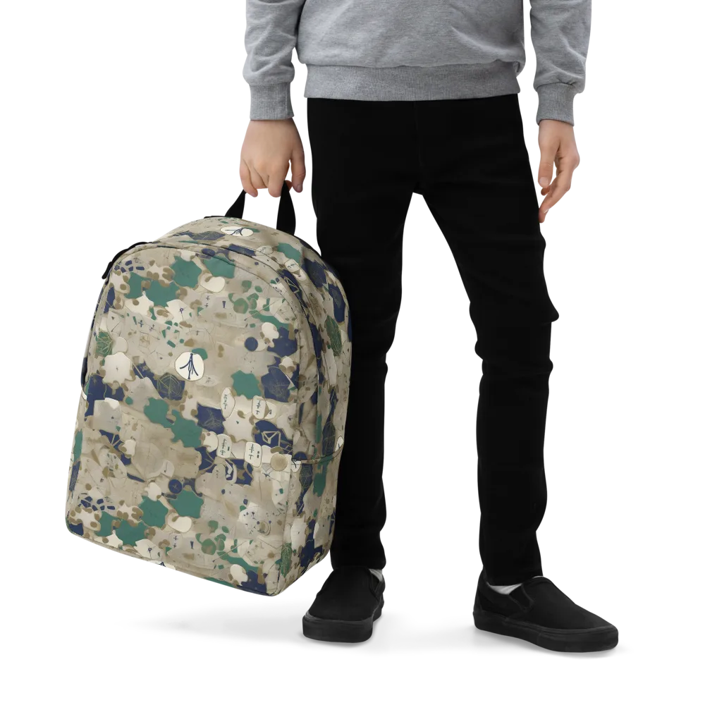 Cartographer’s Relic on Minimalist Backpack — Zoomed-in