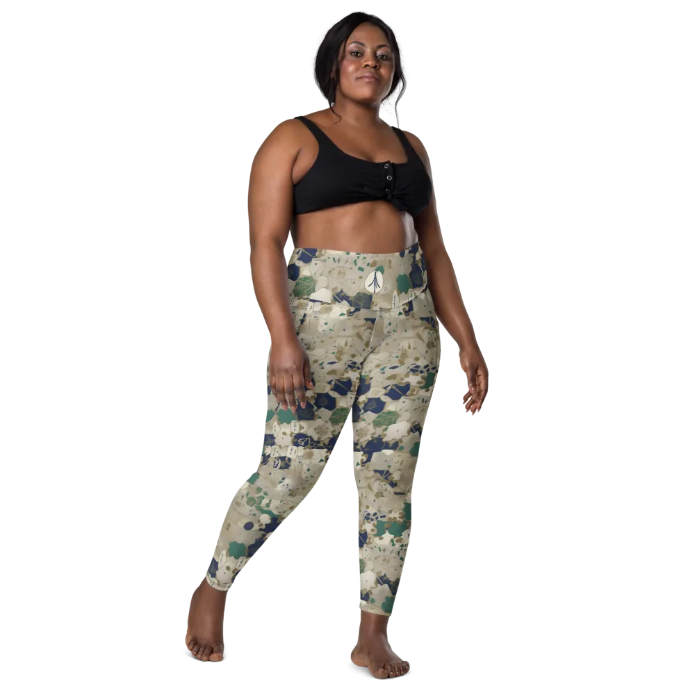Cartographer’s Relic on Leggings with Pockets — Front