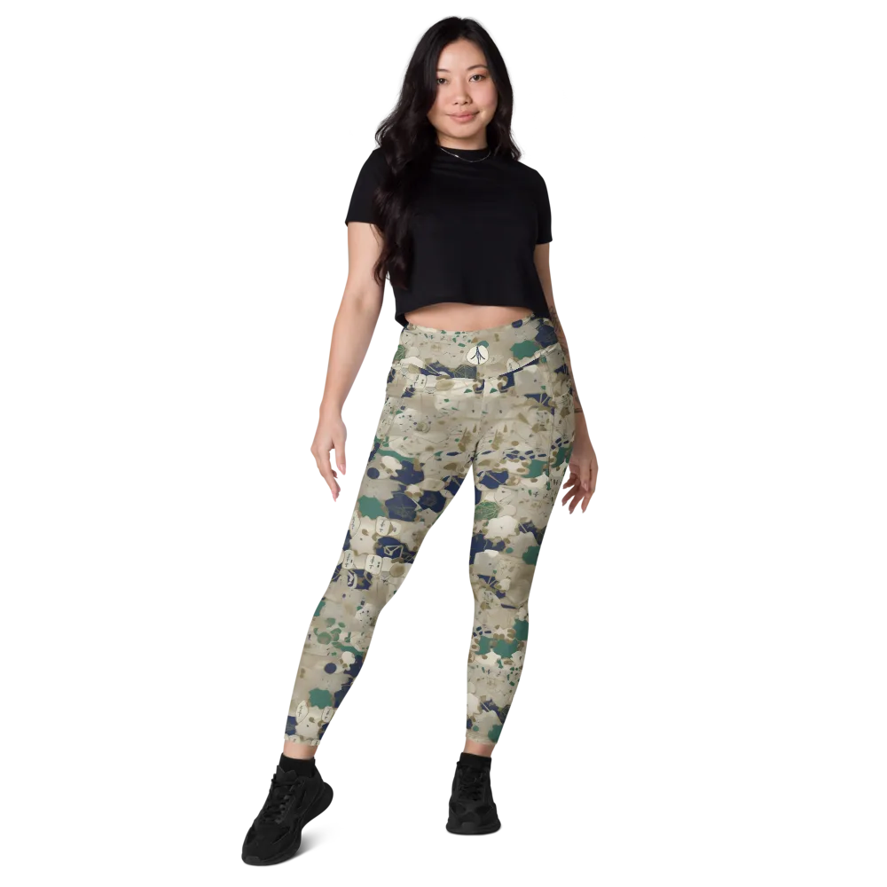 Cartographer’s Relic on Leggings with Pockets — Front