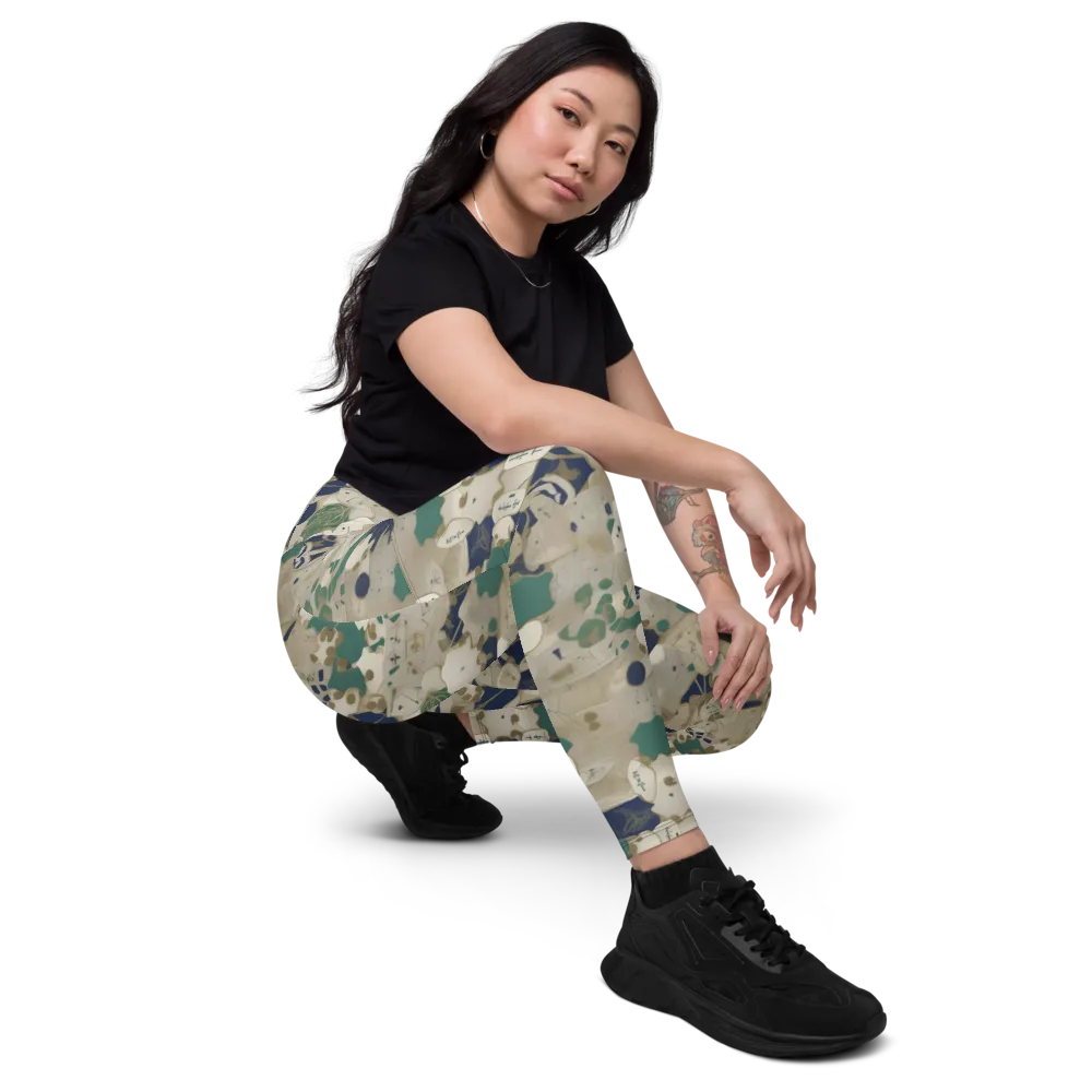 Cartographer’s Relic on Leggings with Pockets — Right Front