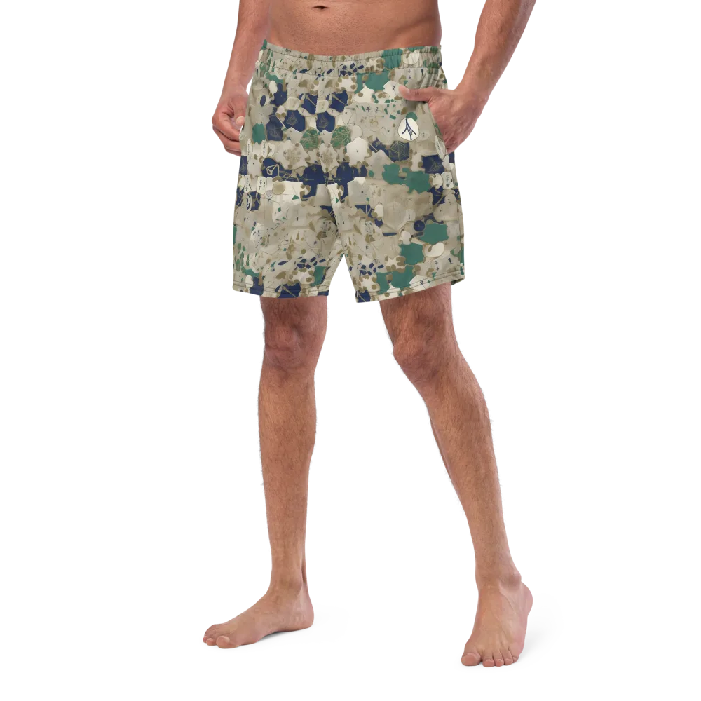Cartographer’s Relic on Swim Trunks — Left Front