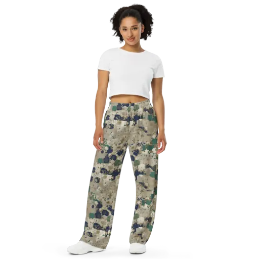 Cartographer’s Relic on a Wide-Leg Pants