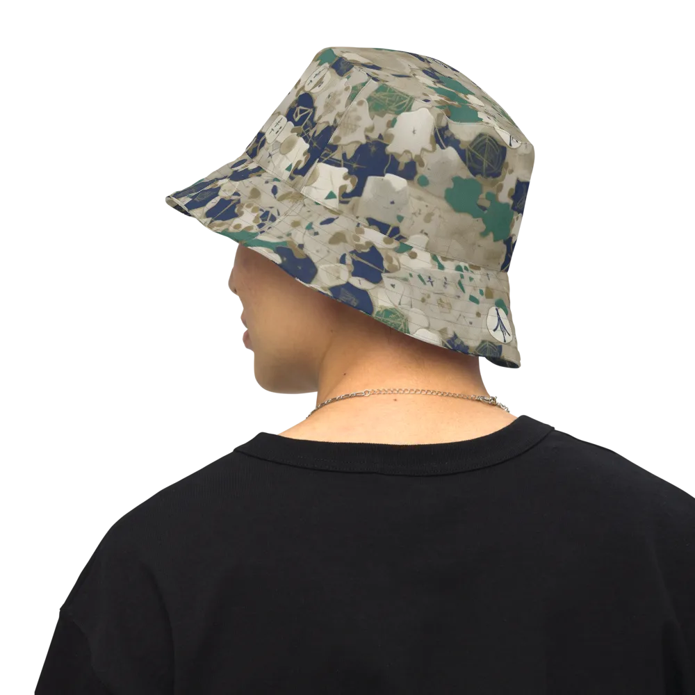 Cartographer’s Relic on Reversible Bucket Hat — Back Inside
