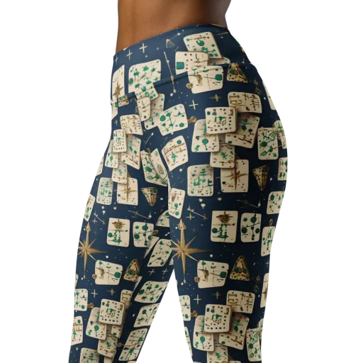 Compass Constellation on a Yoga Leggings