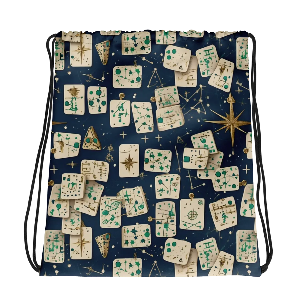 Compass Constellation on Drawstring Bag — Photo