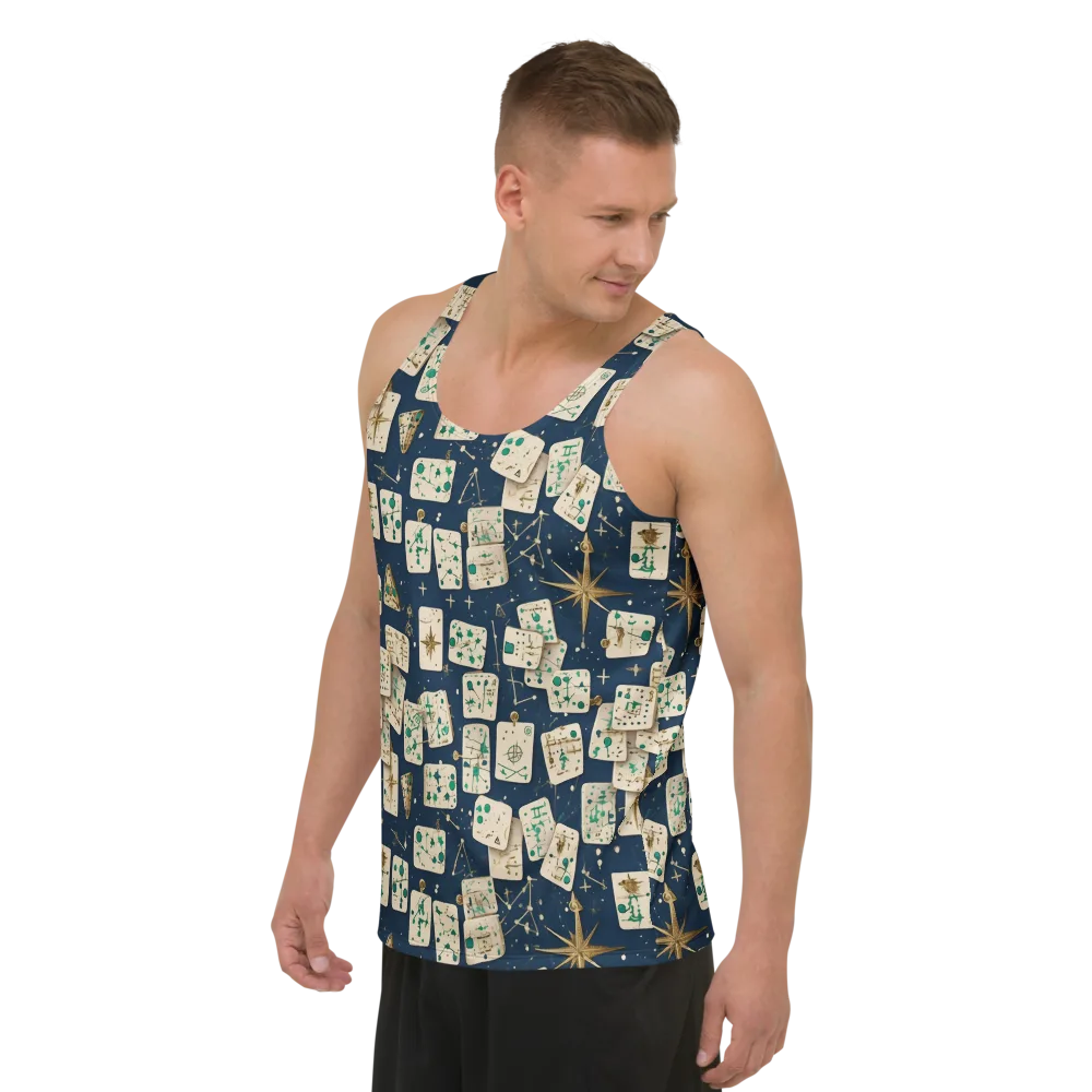 Compass Constellation on Men's Tank Top — Left Front