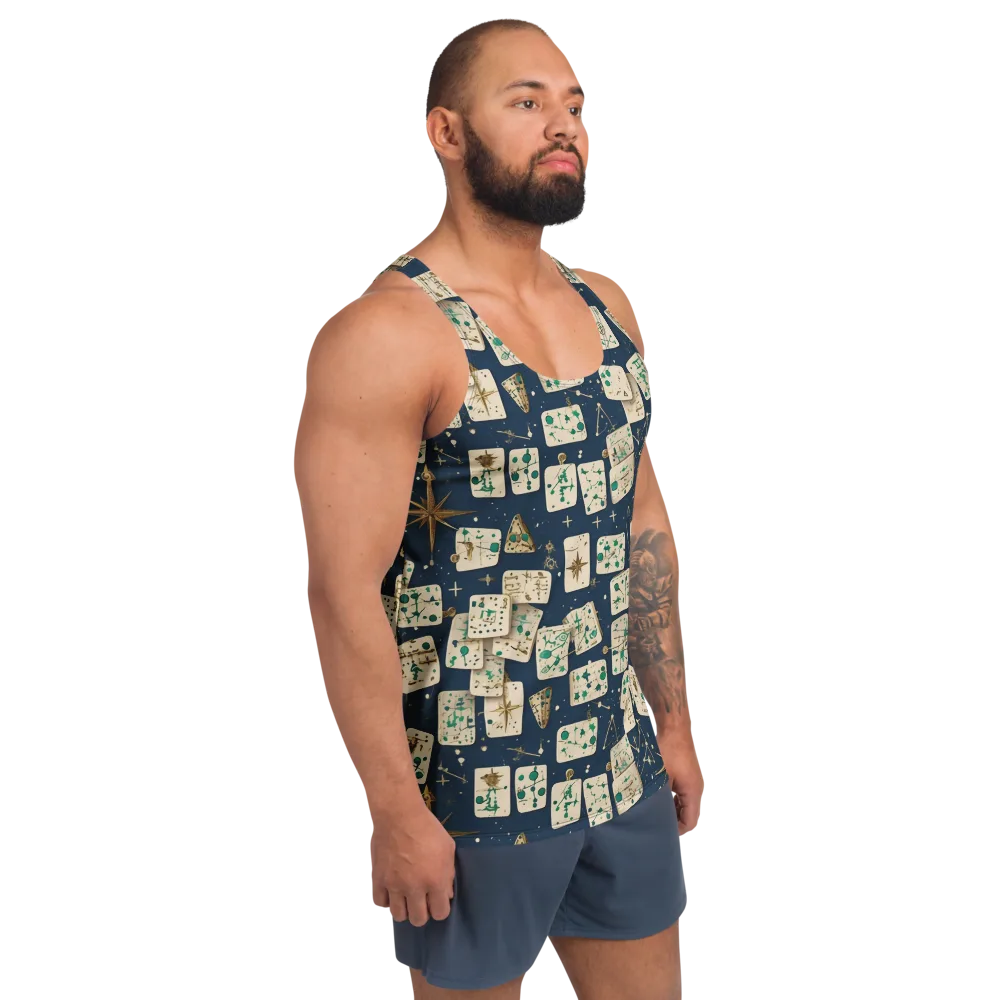 Compass Constellation on Men's Tank Top — Right Front