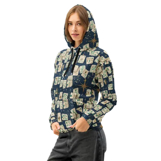 Compass Constellation on a Cotton Hoodie
