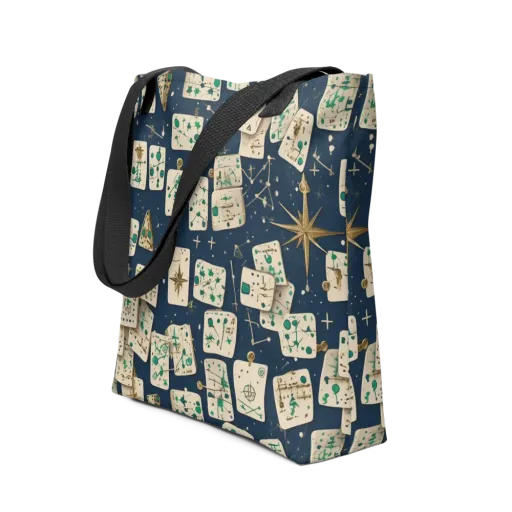 Compass Constellation on a Tote Bag