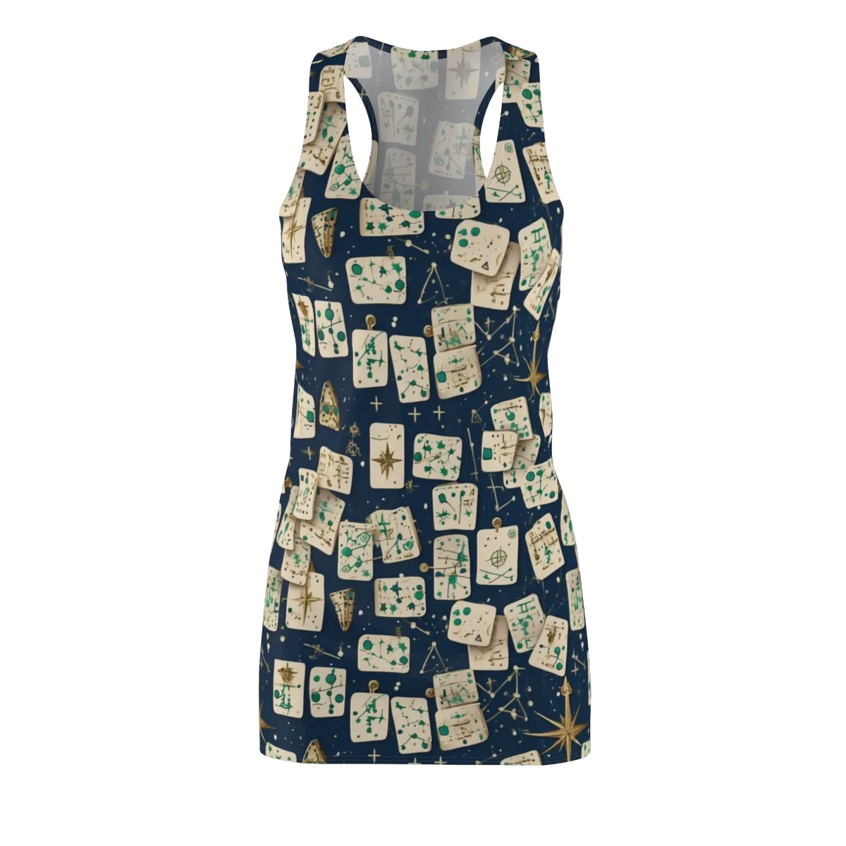Compass Constellation on Racerback Dress — Front
