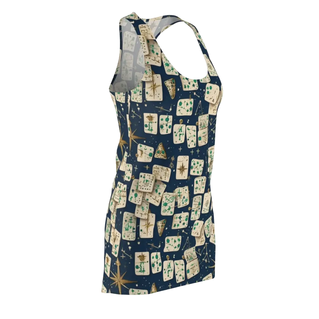 Compass Constellation on Racerback Dress — Front Side