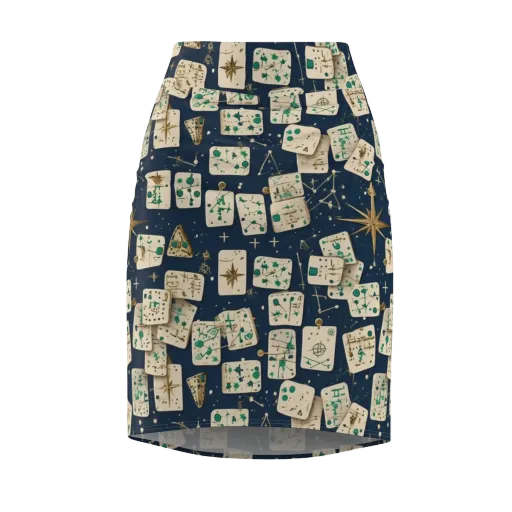 Compass Constellation on a Pencil Skirt