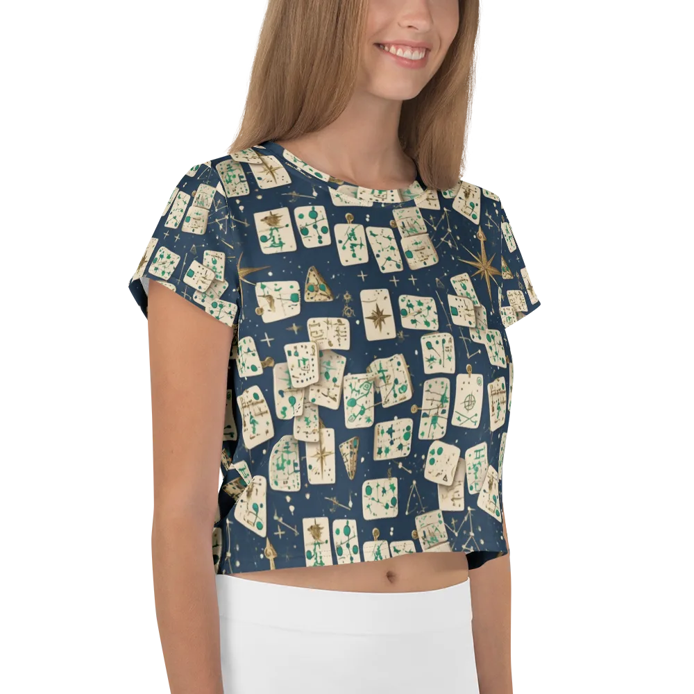 Compass Constellation on Crop Tee — Right