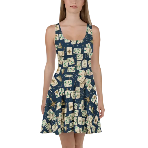 Compass Constellation on a Skater Dress