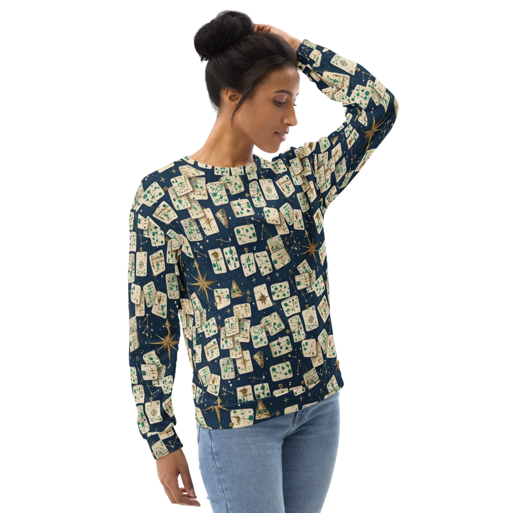 Compass Constellation on Sweatshirt — Right Front