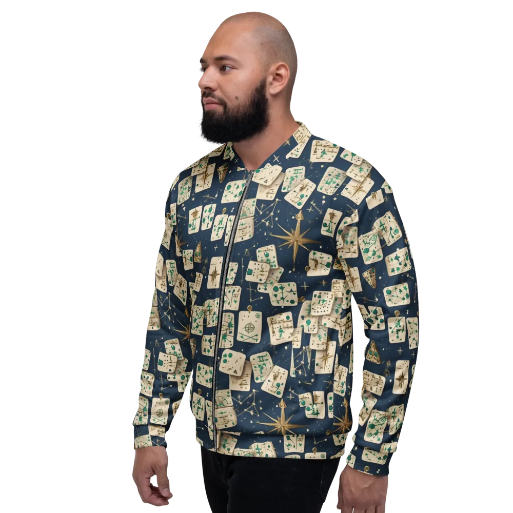 Compass Constellation on Bomber Jacket — Left