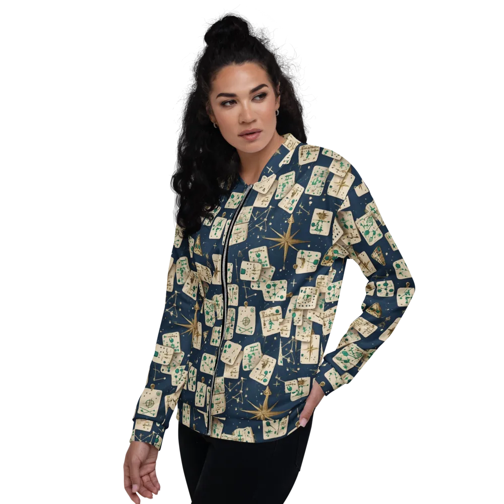 Compass Constellation on Bomber Jacket — Left