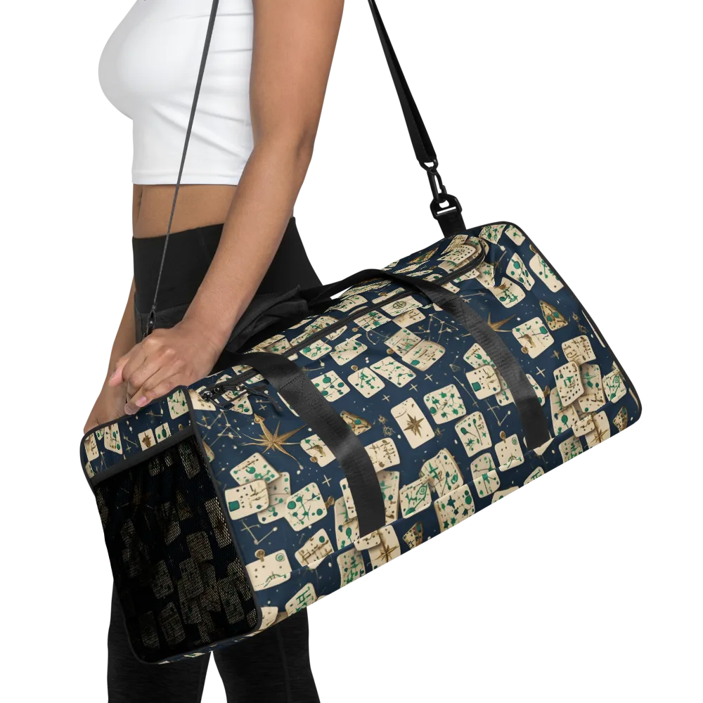 Compass Constellation on Duffle Bag — Front