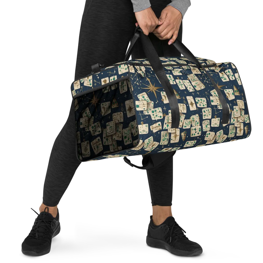 Compass Constellation on Duffle Bag — Right Front