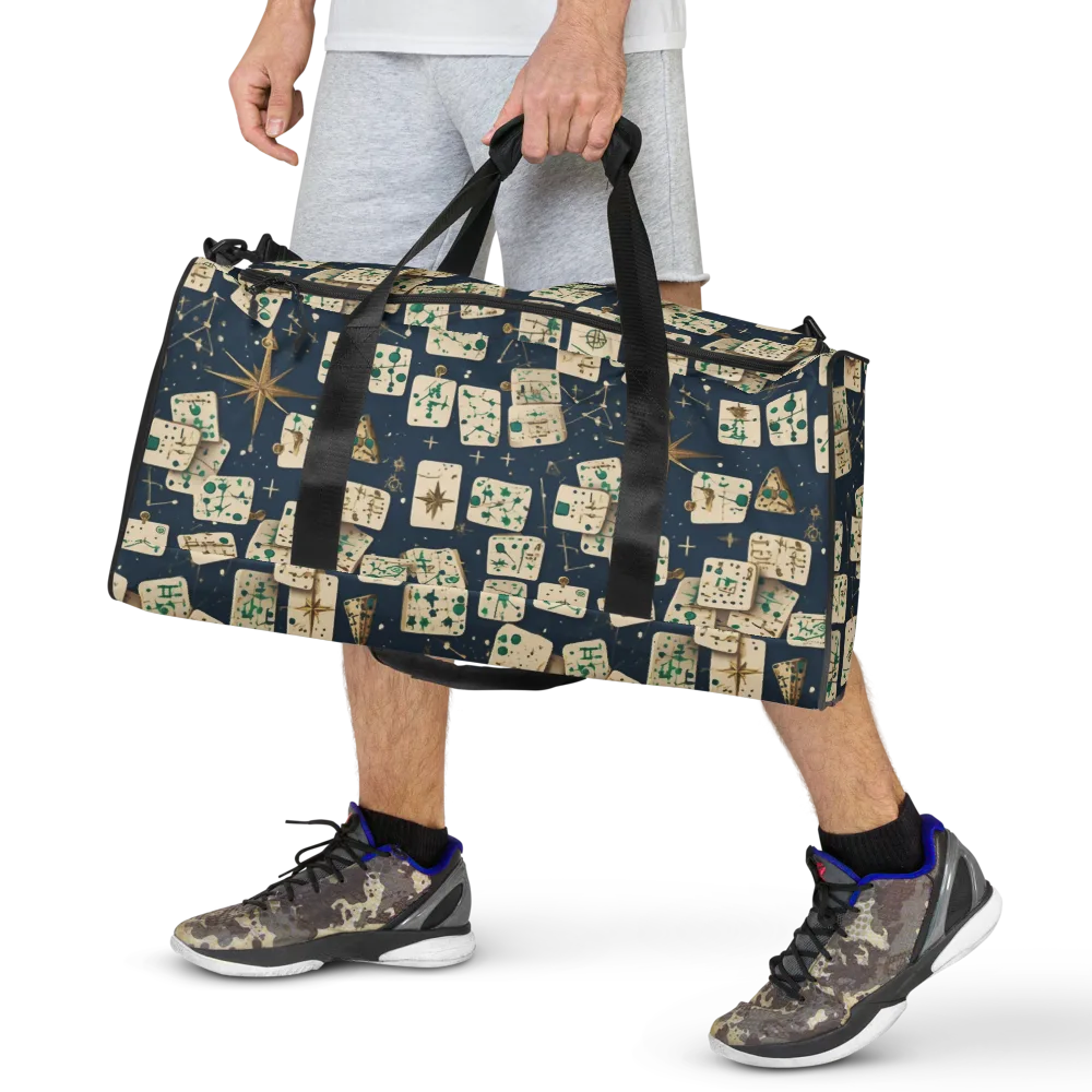 Compass Constellation on Duffle Bag — Front