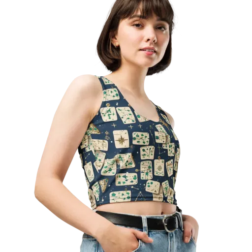 Compass Constellation on a Crop Top