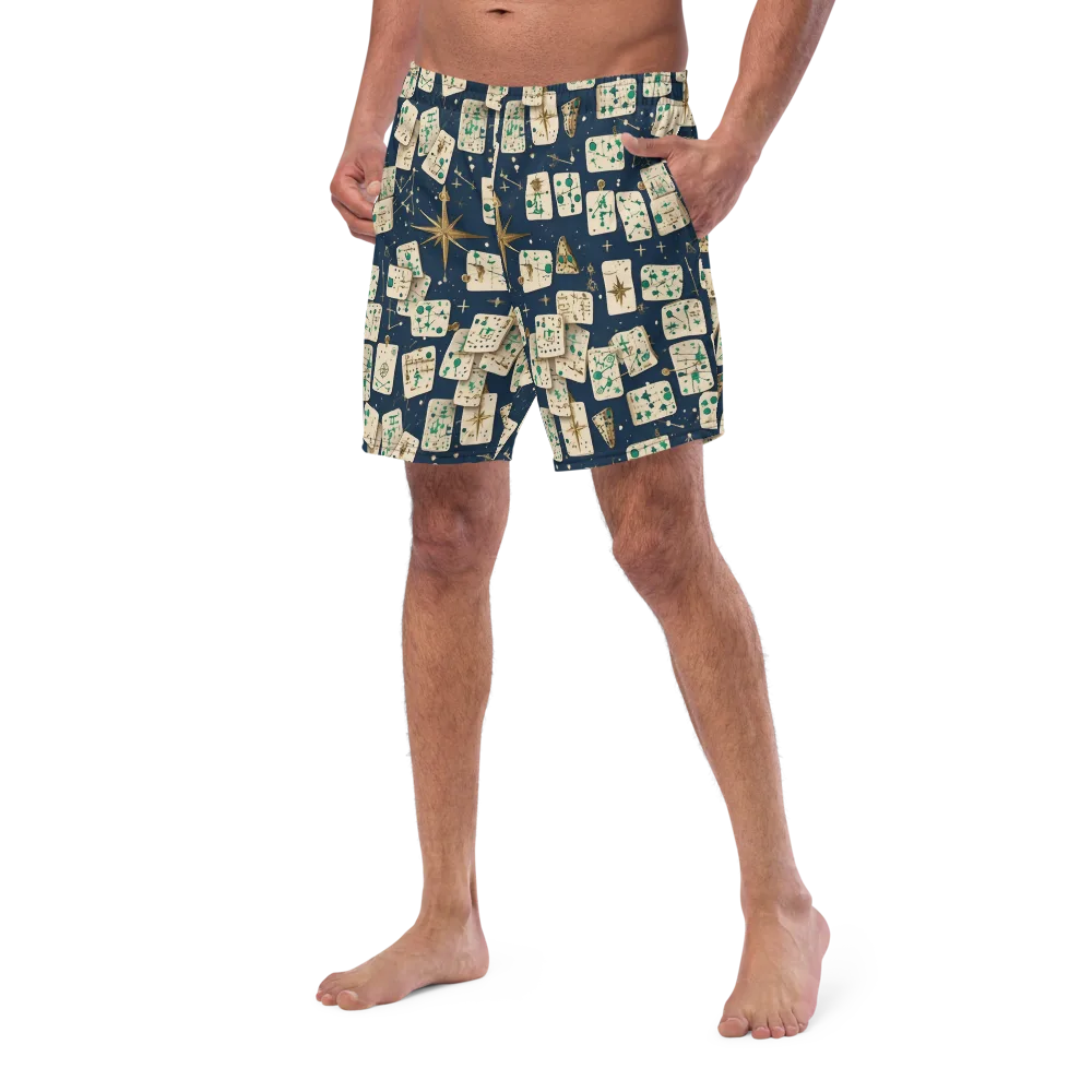 Compass Constellation on Swim Trunks — Left Front