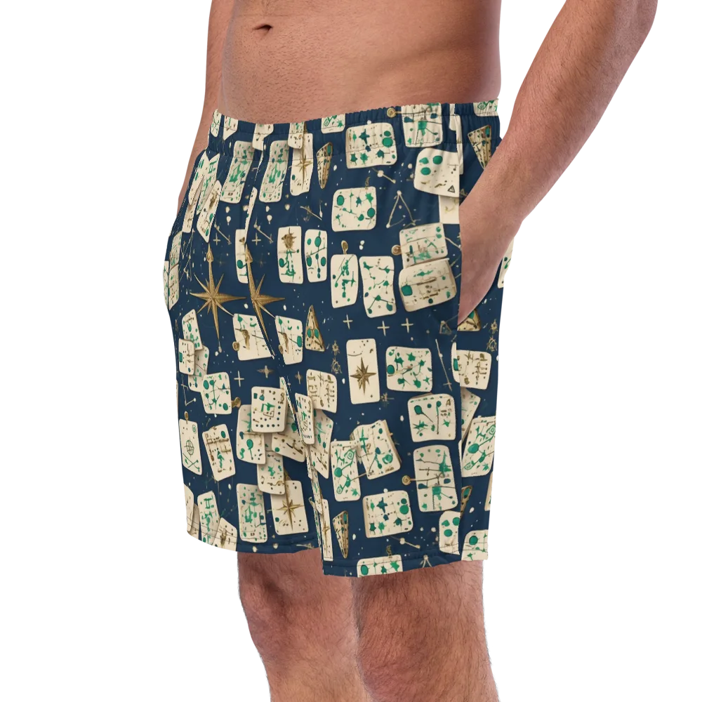 Compass Constellation on Swim Trunks — Left Front