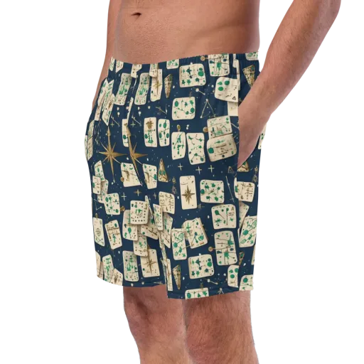 Compass Constellation on a Swim Trunks