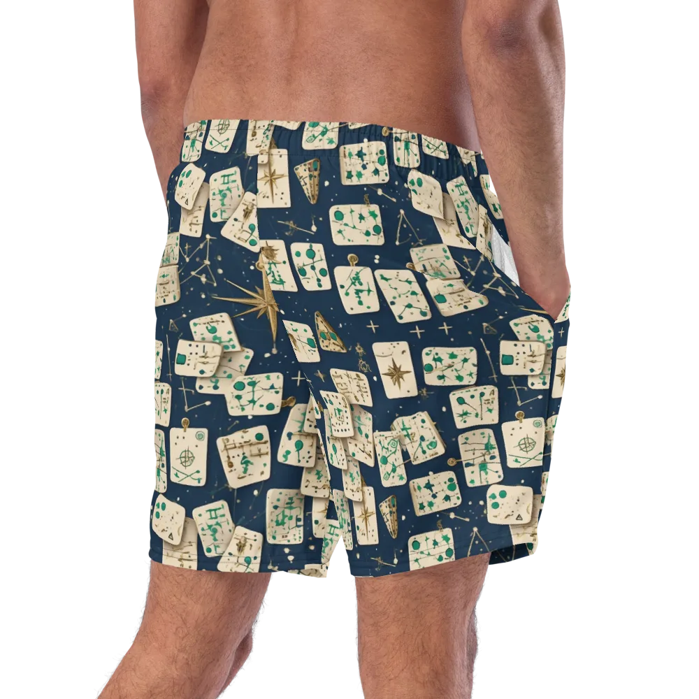 Compass Constellation on Swim Trunks — Right Back