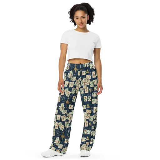 Compass Constellation on a Wide-Leg Pants